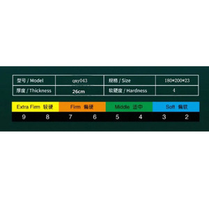 Colchón híbrido ortopédico de <span class=keywords><strong>2</strong></span> <span class=keywords><strong>plazas</strong></span>, resorte en espiral de bolsillo de 5 zonas, firmeza media para uso en dormitorio en hoteles, villas, muebles para el hogar - Product Image 6