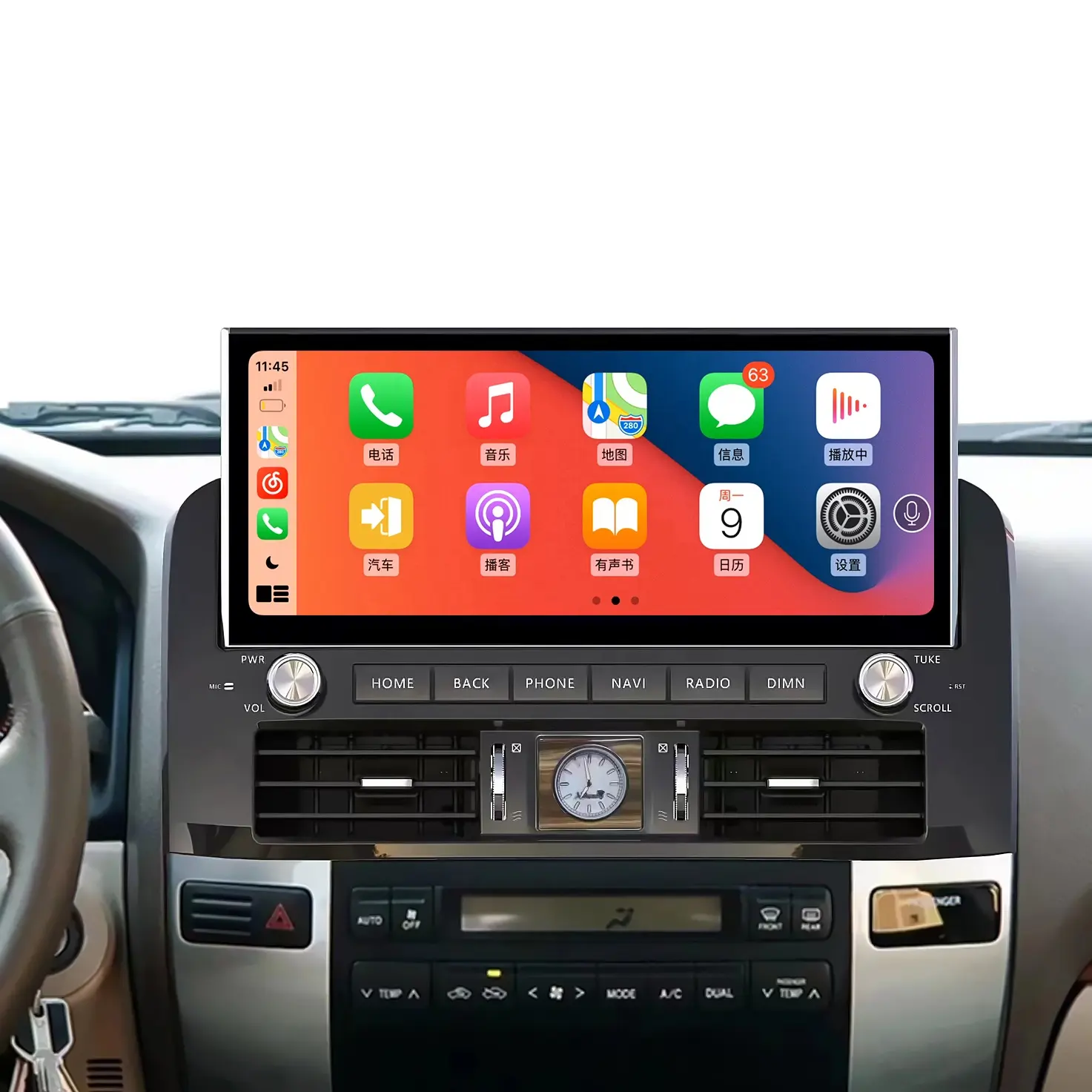 Gerllish Head Unit Multimedia Mobil Android, Navigasi GPS Mobil untuk Toyota Land Cruiser Prado 120 untuk Lexus GX470 2003-2010