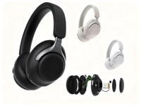 ANC untuk Headphone Bluetooth 6.0 dengan Baterai Lepas Pasang dan Earmuff Protein Ergonomis untuk Panggilan Kantor dan Studio