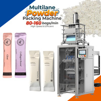 Machine d'emballage automatique de sachets à poudre à 4 voies
