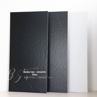 Carrelage en grès cérame pleine masse noir et blanc 600x1200 7200x00mm ; Carrelage antidérapant en pierre flammée mate moderne et minimaliste