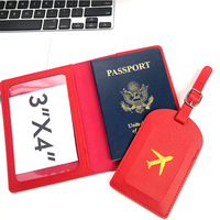 Porte-passeport en cuir PU de qualité supérieure Couverture bronzante multicolore avec étui à documents de voyage avec logo de compagnie aérienne