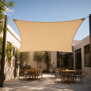 Toldo Triangular Transpirable para Exteriores, Impermeable, con Protección UV, para Jardín o Patio, con Anillas en <span class=keywords><strong>D</strong></span>, Reforzado y Resistente - Product Image 1
