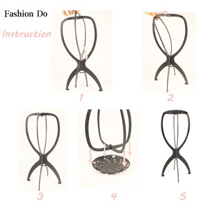 Soportes para peluca, sombrero de plástico, soportes para cabeza de peluca, cabeza de maniquí/soporte, soporte plegable portátil para peluca - Product Image 3