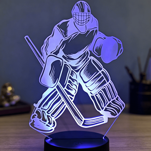 3D Acrylic Night <b>Light</b> Tables Lamp Decoration Bedroom Ice Hockey Games Lamps LED Smart Home <b>Lights</b> Anime <b>Light</b> Lamp Kids Decor - Product Image 2