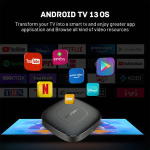 Boîtier <span class=keywords><strong>TV</strong></span> <span class=keywords><strong>Android</strong></span> 13 ATV, WiFi double bande, BT5.0, Allwinner H313 Quad Core Cortex A53, 2 Go de RAM, 8 Go de ROM, vidéo 4K, assistant vocal - Product Image 3