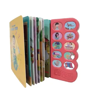 OEM 10 버튼 사운드 보드 책 어린이 학습 오디오 책 사운드 효과