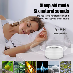 Altavoz de Ruido Blanco con Sonidos de <span class=keywords><strong>la</strong></span> Naturaleza <span class=keywords><strong>y</strong></span> Luz Nocturna, 6 Sonidos Relajantes, Ayuda <span class=keywords><strong>para</strong></span> <span class=keywords><strong>Dormir</strong></span> con Temporizador, Máquina de Sonido de Ruido Blanco de 800 mAh - Product Image 2