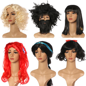 Marilyn Monroe Performance Topper Sirène Halloween Ball Party COS Perruque Blanche Neige Wildman Elsa <span class=keywords><strong>Reine</strong></span> Égyptienne Cléopâtre <span class=keywords><strong>Anna</strong></span> - Product Image 2