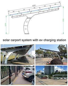 Système de rayonnage pour abri de voiture solaire pour ports de voiture - Product Image 3