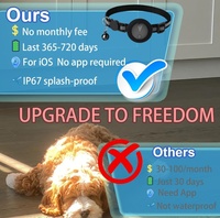 Collar con Rastreador GPS para Gatos, Mini Rastreador GPS para Perros, Sin Cuota Mensual, Localizador Inteligente de Actividad para Mascotas, Funciona con Apple iOS Find My
