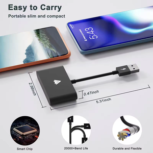 Không dây Carplay Adapter chấp nhận video và âm nhạc dịch vụ với trực tuyến cập nhật cắm Ai Xe hộp cho Apple Android - Product Image 4