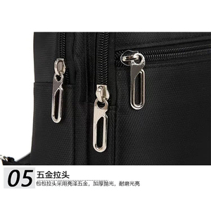 Borsa a Tracolla Sportiva Quadrata Piccola in Nylon Personalizzata per Uomo, Borsa a Tracolla Crossbody, Sacoche Homme - Product Image 3