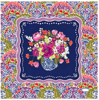 Tapis de table de mahjong américain vintage, motif floral sombre et émotionnel, imprimé pivoine et rose, antidérapant, durable, en feutre écologique