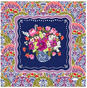 Tapis de table de mahjong américain vintage, motif floral sombre et émotionnel, imprimé pivoine et rose, antidérapant, durable, en feutre écologique - Product Image 1