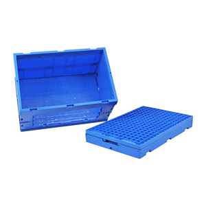 Cassa Pieghevole in Plastica Blu JOIN con Porta di Accesso Laterale Piccola, Design Richiudibile - Product Image 3