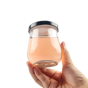 Nouveauté : Pots en verre pour pouding au miel, design ventre rond, avec couvercle métallique, 100ml, 200ml, 250ml, 300ml, 380ml - Product Image 4