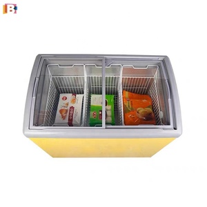 Giá thấp thương mại cửa kính trượt Ice Cream ngực tủ đông tủ lạnh thịt hiển thị tự Chứa tủ đông - Product Image 6