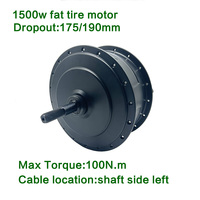 Moteur CZJB-135CZ 1500w pour vélo électrique, vélo à neige, dropout 175mm 190mm, moteur de vélo électrique