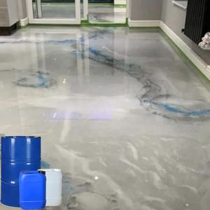 Pintura epoxi autonivelante de resina cristalina transparente de alta dureza para pisos, revestimientos 3D para pisos de garajes, hospitales y plazas. - Product Image 1