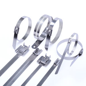 FSCAT Attache de câble autobloquante en <span class=keywords><strong>acier</strong></span> inoxydable de haute qualité Type d'échelle de sécurité Colliers de serrage d'échelle à verrouillage positif - Product Image 1