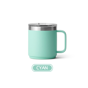 Vaso Térmico de Viaje de Acero Inoxidable de 10 oz con Recubrimiento en Polvo, Personalizado con Logotipo, Aislado al Vacío, con Asa y Tapa - Product Image 5