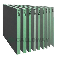Tablero de MDF/HDF Impermeable de 18 mm con Núcleo Verde, HMR-MDF Negro Resistente a la Humedad, Tablero de Fibra de 2-25 mm para Gabinetes de Cocina y Baño