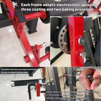 Ensemble d'équipements de fitness pour la musculation des jambes : Leg Curl, Leg Extension, Hack Squat 45, Porte-plateaux de poids