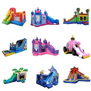 Château <span class=keywords><strong>gonflable</strong></span> en PVC <span class=keywords><strong>licorne</strong></span> ANXIN et équipement d'amusement intérieur avec toboggan pour les terrains de jeux intérieurs et extérieurs - Product Image 5