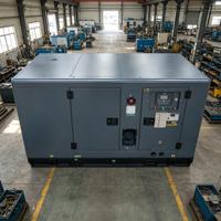 Générateur diesel refroidi par eau super silencieux, triphasé 50/60Hz 380/400V, groupe électrogène 100% cuivre sans balais avec ATS 25KVA 50KW 75KVA