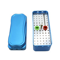 Caja esterilizadora dental para autoclave de 72 orificios, soporte para fresas, caja de desinfección para limas endodónticas, bloque para fresas de carburo, caja para brocas, herramienta para dentista