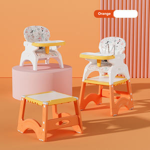 <span class=keywords><strong>Chaise</strong></span> haute bébé 6-en-1 convertible, siège <span class=keywords><strong>de</strong></span> jeu, rehausseur, plateau repas pour tout-petit, design moderne, durable, pliable, en plastique, pour repas - Product Image 5