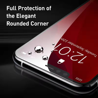 Heybingo 9H HD 3D Protection d'écran en verre anti-traces de doigts à colle intégrale transparente sans bulles pour 12-17 Pro Max
