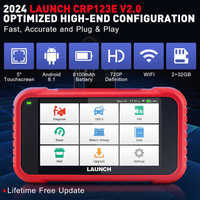 LAUNCH X431 CRP 123E V3.0 Escáner Automotriz Profesional, Escáner de Códigos Ecu, Herramientas de Diagnóstico para Automóviles, Herramienta de Diagnóstico para Camiones