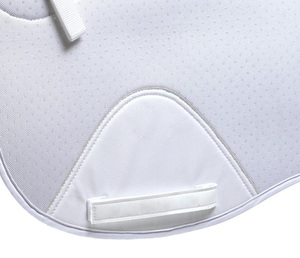 高品質乗馬製品馬用サドルブランケット毛皮エア技術耐衝撃性ウール馬車用スクエアサドルパッド付き - Product Image 4