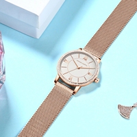 Montre pour femme de la marque Hannah Martin, 34 mm, classique, luxe, avec diamants, mouvement japonais original, montre de soirée pour femme, coffret cadeau