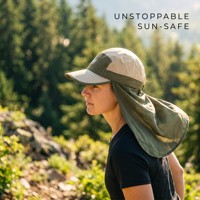 Sombrero de Sol 4ugear Legionnaire con Solapa para el Cuello, Malla Transpirable, Ala Ancha, para Senderismo, Pesca, Gorras para Hombre y Mujer