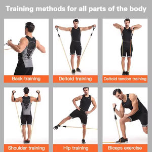 <b>Exercise</b> <b>Bands</b> Resistance <b>Bands</b> Men and Women Fitness Strength Training Home Gym Equipment Strength Training - Product Image 6