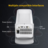 Proyector de Cine Mini LED HCS350 Max Gaming Android 11, 450 Ansi Lux, 1+8G, Allwinner H713, 3D HD FHD 4K Max Beamer