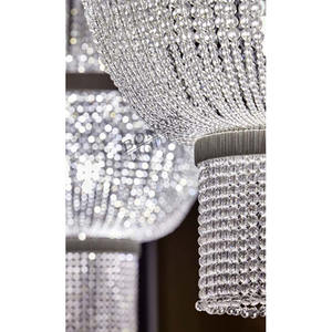 โคมไฟระย้าติดเพดานคริสตัลขนาดใหญ่ปรับความสูงได้ปรับขนาดได้สำหรับตกแต่งร้านอาหารโรงแรม - Product Image 6