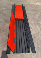 Protector de Cables de Goma de Alta Resistencia de 5 Canales, Rampa para Cables, Cubierta para Cables de Escenario, Protector de Cables para Interiores