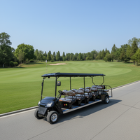 RENQI 2026 Carro de Golf Eléctrico de 12 Plazas, Certificado CE, 30-50 km/h, Modelo Chino para Carretera, 72V 120 km