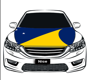 Funda Elástica para Capó de Coche con la Bandera Nacional de Nigeria, Cubierta Decorativa para Capó de Motor para Exhibiciones de Automóviles - Product Image 2