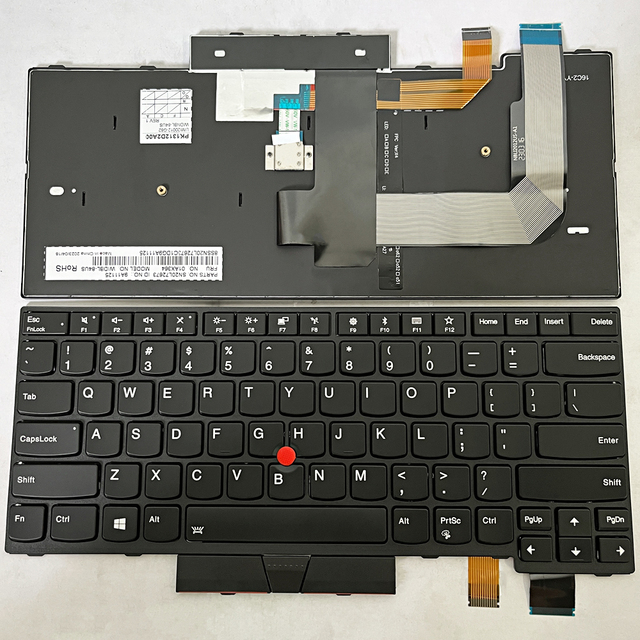 US Layout Keyboard Replacement for Thinkpad T460S T470S 00PA452 00PA482 T470S Red Pointer for Interface