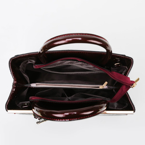 Conjunto de Bolsos para Mujer, 3 Piezas, de Cuero PU, Color Sólido, para Compras, Oficina y Eventos Formales - Product Image 4