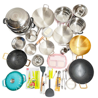 Produsen Peralatan Masak Cina Set Peralatan Masak Stainless Steel untuk Importir Pemasok Pabrik Peralatan Dapur Profesional B2B