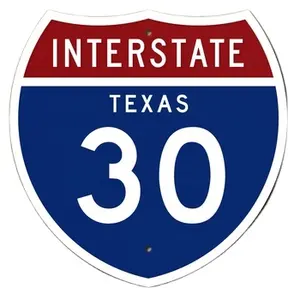 Оптовая цена высококачественный алюминиевый винтажный Техасский дорожный знак Ретро Техасская вывеска