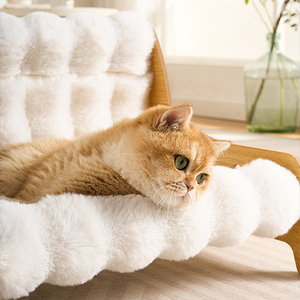 Lit pour animaux de compagnie en bois, canapé spécial pour <span class=keywords><strong>chat</strong></span> d'intérieur, adapté aux jeunes chats, structure en bois massif, installation simple - Product Image 1
