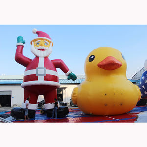 Riesige aufblasbare Gummidente große gelbe Karikaturente aufblasbare Poolente auf dem Wasser für den Event - Product Image 4