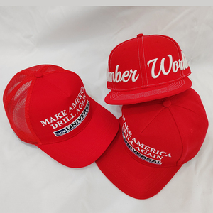 Vente en gros de marque OEM grand chapeau Snapback rouge brodé en 3D casquette de baseball en <span class=keywords><strong>maille</strong></span> réglable pour hommes avec style Hip Hop pour la pêche - Product Image 2